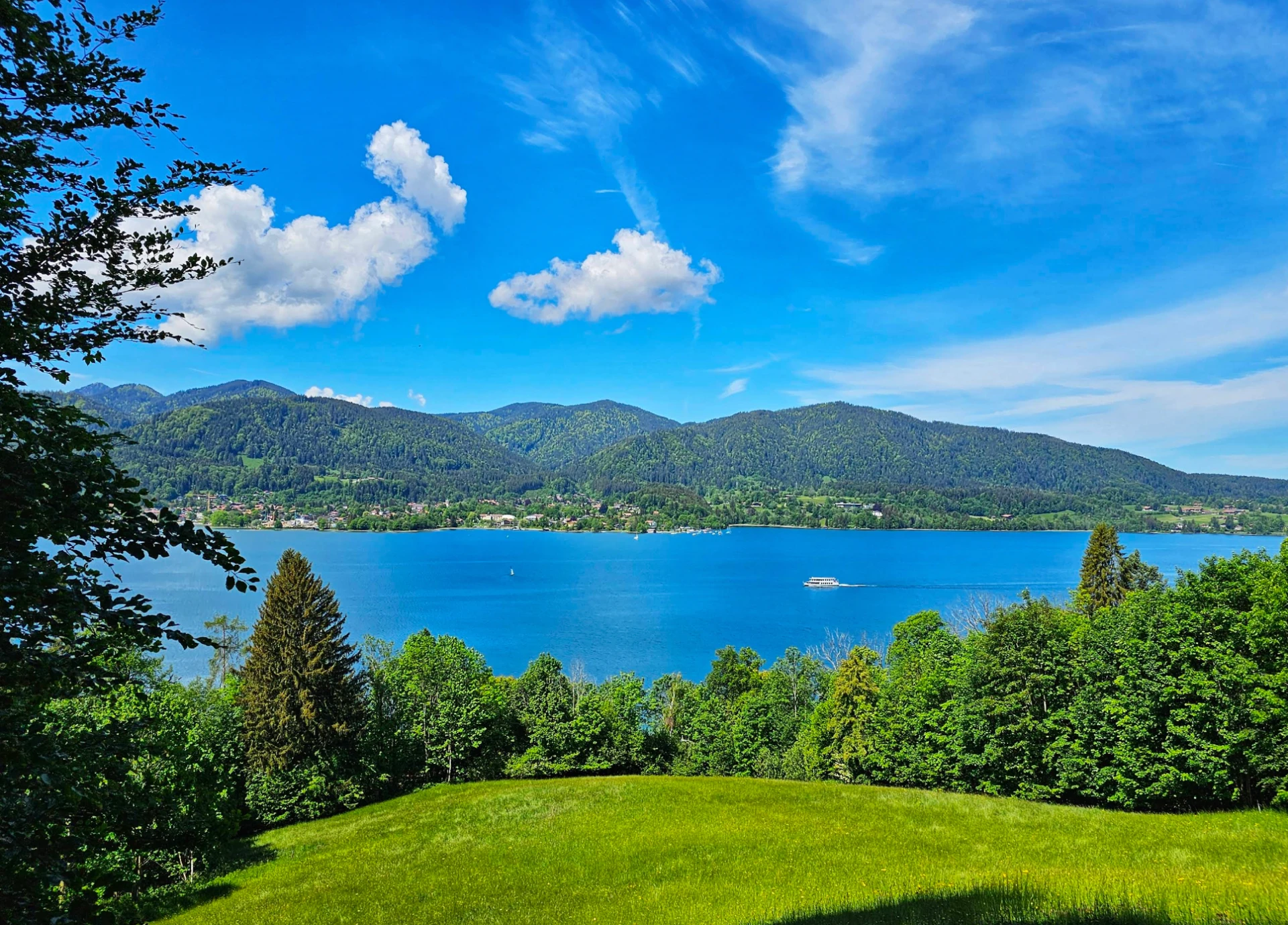 Panoramablick Wanderung Tegernsee