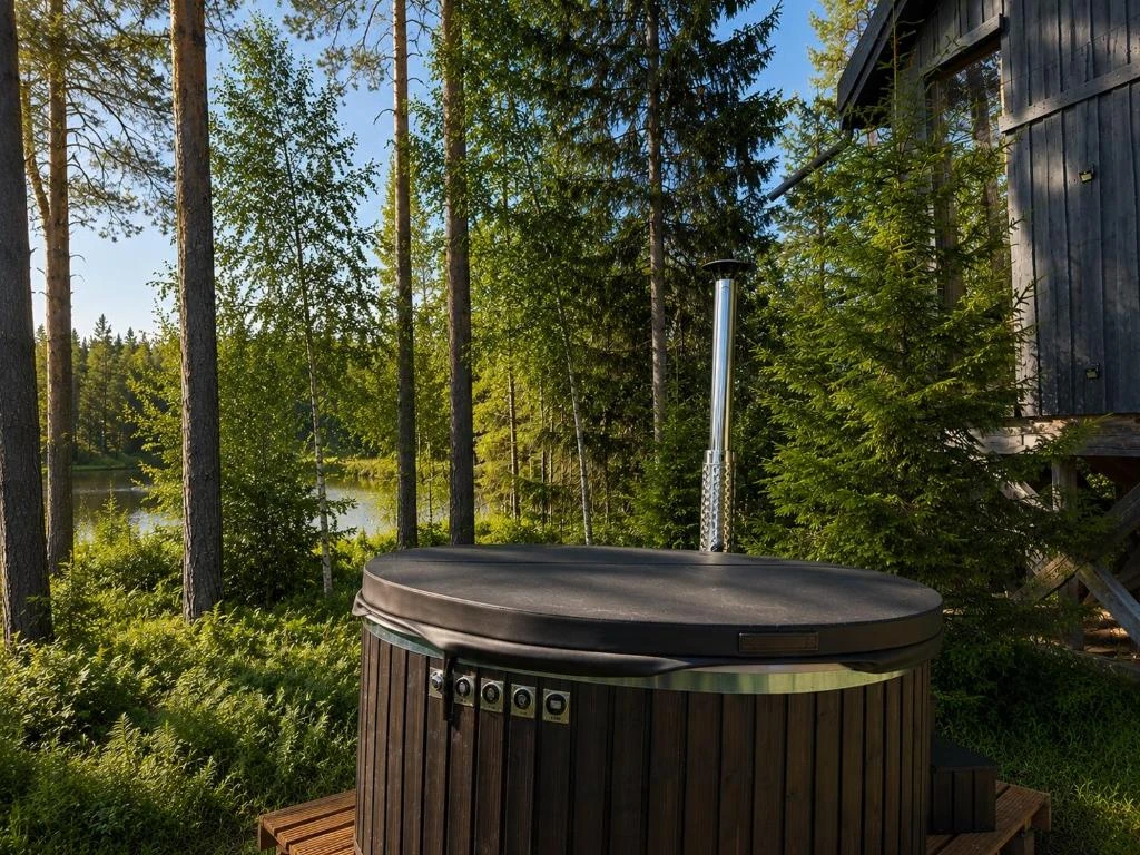 Viking Treehouse with Hot Tub, Sauna, Lake & Deer Park 2