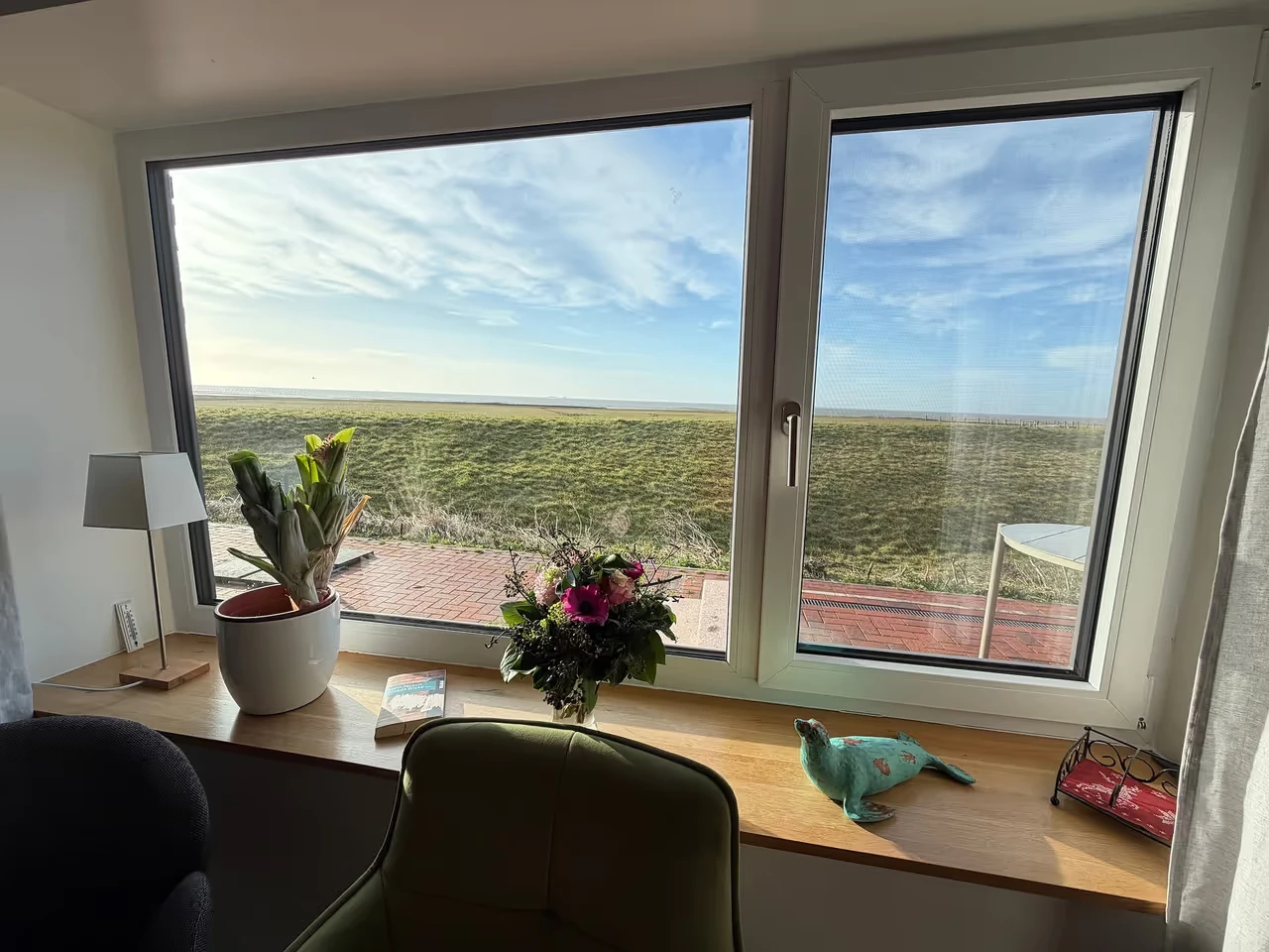 Ferienwohnung Blütenreich mit Meerblick 5