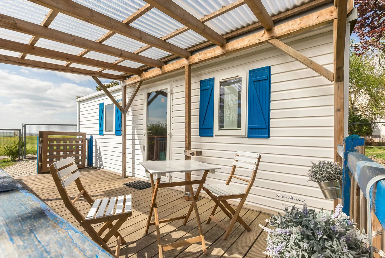 Mobil-Home "Tonis Hütte" mit Bergblick und eingezäuntem Garten nahe dem Bodensee 4
