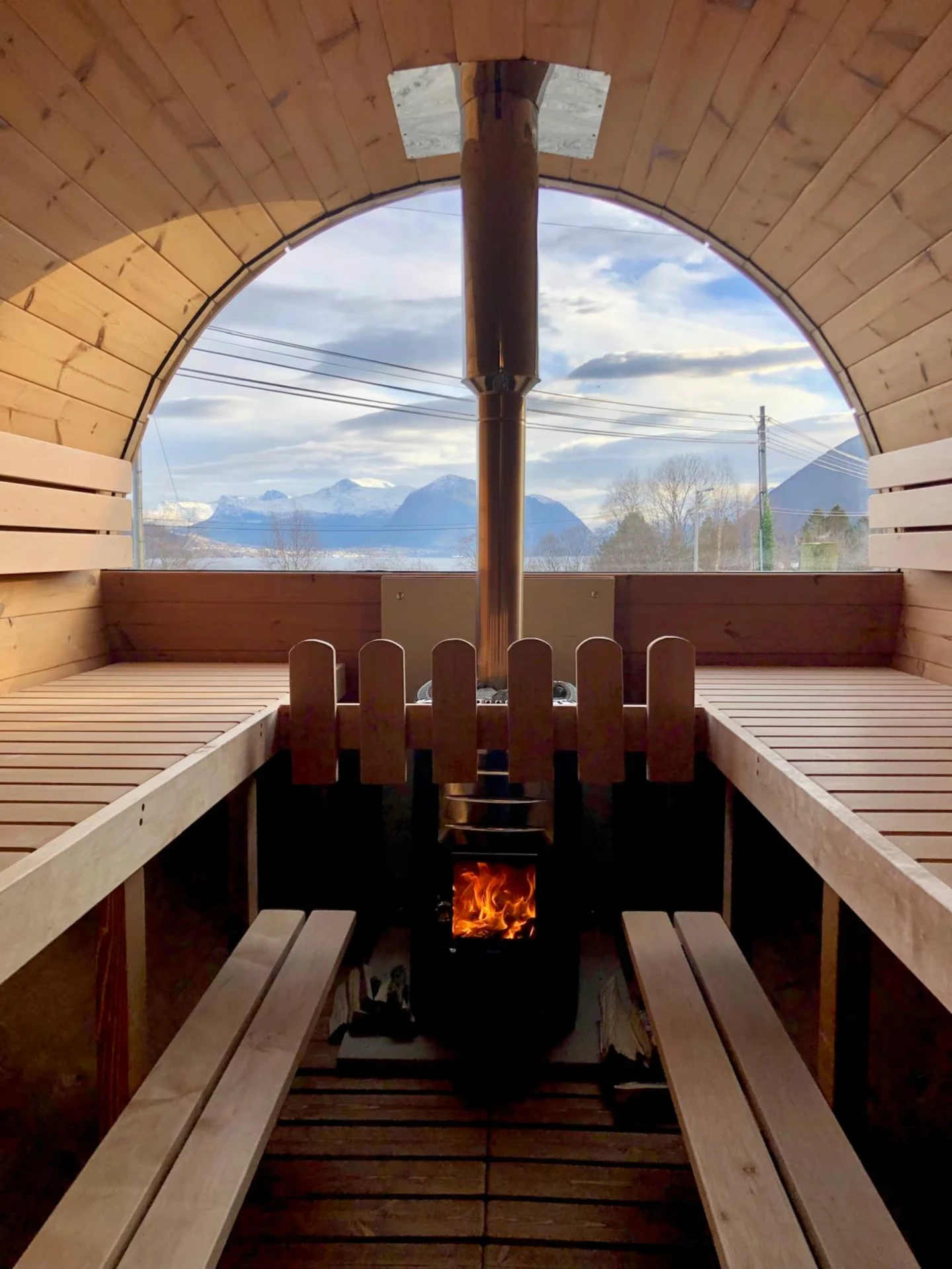Ferienhaus "Tiny house with Fjordview!" in Lauvstad 4